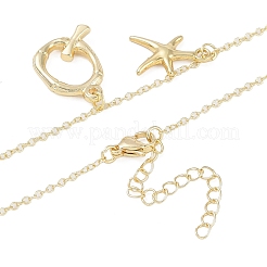 Colliers avec pendentif initial en forme de coquille plaqué or 18 carat&nbsp;IL8059-17