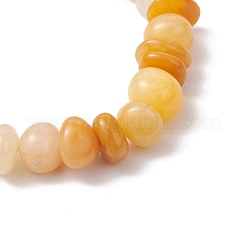 Bracelets extensibles en perles de jade topaze naturelle pour unisexe&nbsp;BJEW-JB12068-02