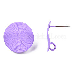 Sprühlackierte Eisen-Ohrstecker&nbsp;IFIN-N008-012B