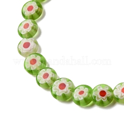 Handgemachte Millefiori Bunte Malerei Perlen Stränge&nbsp;LAMP-G164-11H