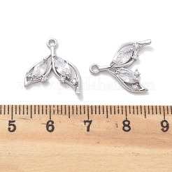 Pendentifs avec zircon cubiques à micro-pavés en laiton&nbsp;KK-B134-39S