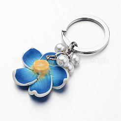 Porte-clés en fer couleur platine&nbsp;KEYC-JKC00085
