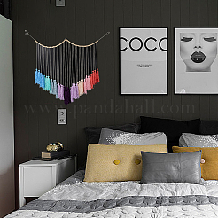 Wollgarn-Boho-Quasten-Wandbehang-Ornamente&nbsp;HJEW-WH0071-02