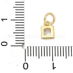 Pendentifs en laiton zircon cubique pavé&nbsp;KK-K368-13G-04