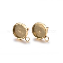 Ohrsteckerfassungen aus Edelstahl 304 mit Ionenbeschichtung (IP)&nbsp;X-STAS-H467-08G-10mm