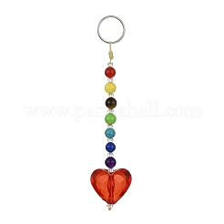 Porte-clés acryliques coeur&nbsp;HJEW-JM01373