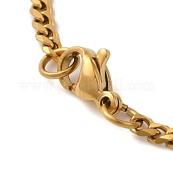 Panzerkette aus Messing mit klarem Zirkonia und Sternbild-Anhänger für Damen&nbsp;LS-NJEW-U010-01G-06