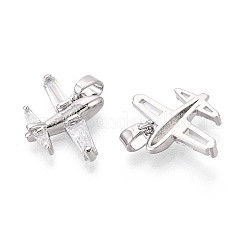 Ottone micro spianare pendenti zirconi&nbsp;KK-T073-51P