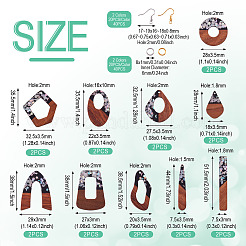 Kit fai da te per realizzare orecchini pendenti bicolore&nbsp;DIY-TA0009-01B