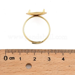 Verstellbare Fingerringe aus Messing&nbsp;KK-A272-04A-G