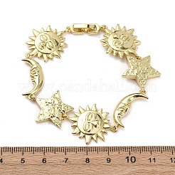 Messing Link Armbänder für Frauen&nbsp;BJEW-H209-11G