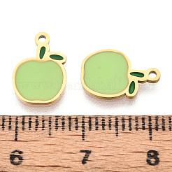 304 Edelstahl-Emaille-Anhänger&nbsp;STAS-T065-52G-02