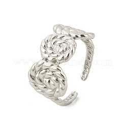 Anelli con polsino in acciaio inossidabile 304 per donna&nbsp;RJEW-G338-22P
