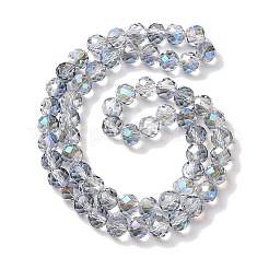 Brins de perles électrolytiques plaquées demi-arc-en-ciel&nbsp;EGLA-H104-08A-HR01
