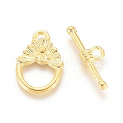 Fermoirs à bascule en alliage de style tibétain&nbsp;TIBE-G015-06G