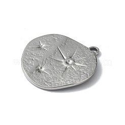 304 Edelstahl Anhänger Strass Fassungen&nbsp;STAS-L022-443P