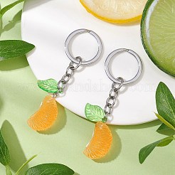 2 llavero de resina con forma de rodaja de naranja&nbsp;KEYC-JKC01064