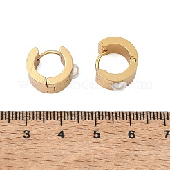 Pendientes de aro anchos de acero inoxidable 201&nbsp;EJEW-D354-10G
