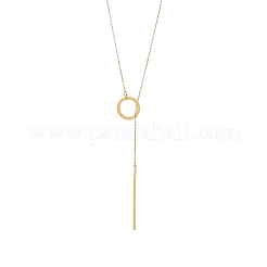 Lasso-Halsketten aus 304 Edelstahl&nbsp;STAS-OY010-09G