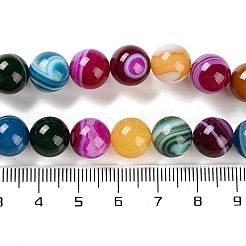 Natürliche gestreifte Achat- / Bandagatperlenstränge&nbsp;G-Z060-A01-C07