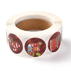 Autocollants d'étiquettes-cadeaux en papier autocollant thème de noël&nbsp;DIY-I054-03A