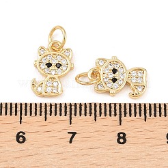 Ciondoli in ottone zirconi chiari micro pavé&nbsp;ZIRC-C020-38G