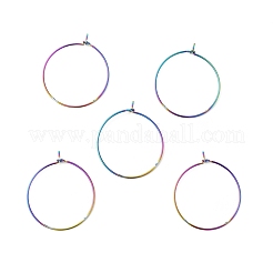 Accesorios para pendientes de aro de acero inoxidable quirúrgico 316&nbsp;STAS-F149-32M-C