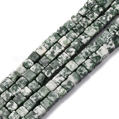 Natürliche grüne Fleck Jaspis Perlen Stränge&nbsp;G-G002-A09