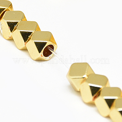 Electroplate non magnetici ematite sintetico fili di perline&nbsp;G-Q465-31G