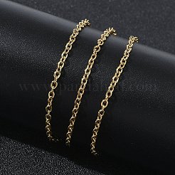2 mm lange Kabelkettenhalsketten aus 304 Edelstahl für Damen&nbsp;SA-CBACA62-05G