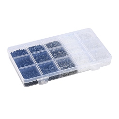 Fai da te 15 griglie perline in plastica ABS e vetro creazione di gioielli kit per trovare perline&nbsp;DIY-G119-02A