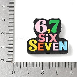 Perles en silicone numéro 6 et 7 sur le thème des dessins animés&nbsp;SIL-E013-02B