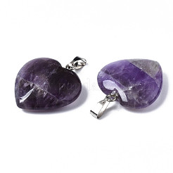 Natürlichen Amethyst Edelsteinanhänger&nbsp;G-S364-081A-01