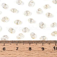 Transparente Farben Glanz Glas Saatperlen&nbsp;SEED-N008-09G