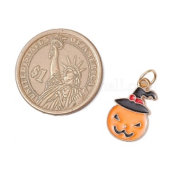 8 pendenti smaltati in lega di Halloween&nbsp;PALLOY-JF04131