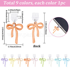 9 bouchon anti-poussière mobile en PVC de 9 couleurs.&nbsp;HJEW-SC0003-21