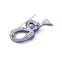 Spille in lega di serpente con strass per vestiti da zaino&nbsp;JEWB-V003-03P
