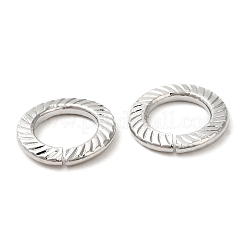 Crémaillère en laiton anneaux connecteurs placage&nbsp;KK-Z033-02P