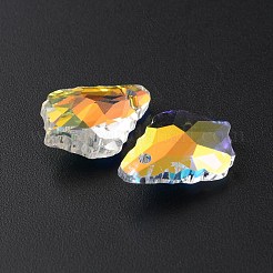 Pendentifs en verre à facettes&nbsp;GLAA-WH0035-22F