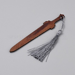 Lesezeichen aus Holzschwert&nbsp;AJEW-WH0348-579C