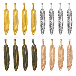Pendenti grandi in lega di stile tibetano da 40 pz 4 colori&nbsp;FIND-TA0009-61