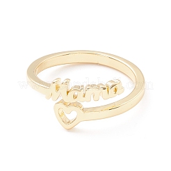 Wort Mama Herz Manschettenring&nbsp;KK-K262-04G
