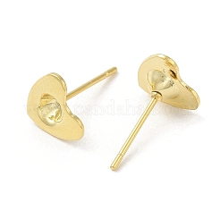 Boucles d'oreilles à tige en acier inoxydable avec cœur 201&nbsp;STAS-Q315-01G