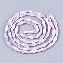 Chapelets de perles en verre électroplaqué&nbsp;EGLA-S194-03A-B05