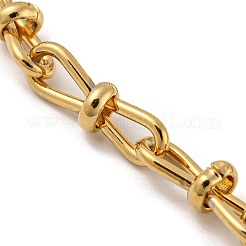 201 Edelstahl-Gliederkettenarmbänder mit Schleife&nbsp;BJEW-G696-02G