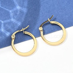 Orecchini a cerchio in acciaio inossidabile 304&nbsp;EJEW-F105-23G