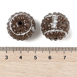 Perle di resina acrilica opaca a tema sportivo&nbsp;MACR-U010-01D
