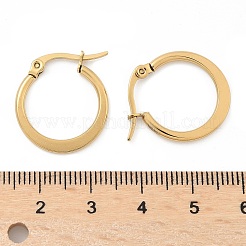 Orecchini a cerchio in acciaio inossidabile 304&nbsp;EJEW-F105-23G