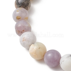 Braccialetti elastici con perline di opale africano naturale e turchese sintetico per donne e uomini&nbsp;BJEW-JB13313