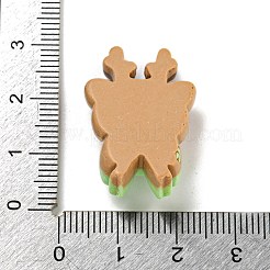 Cabujones decodificados de resina opaca navideña&nbsp;RESI-U006-04F